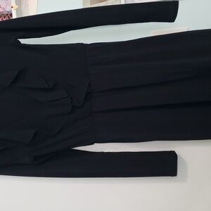 A long sleeve H&M black dress.